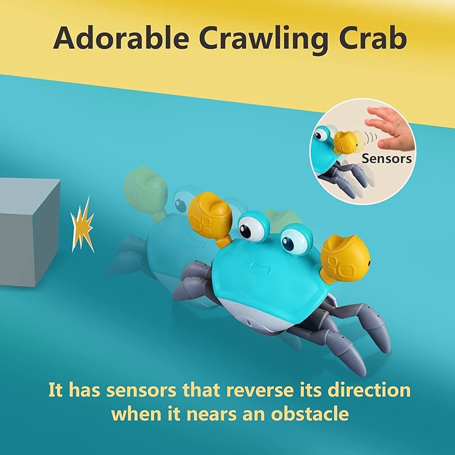 Crawling Crab Toy - Blue