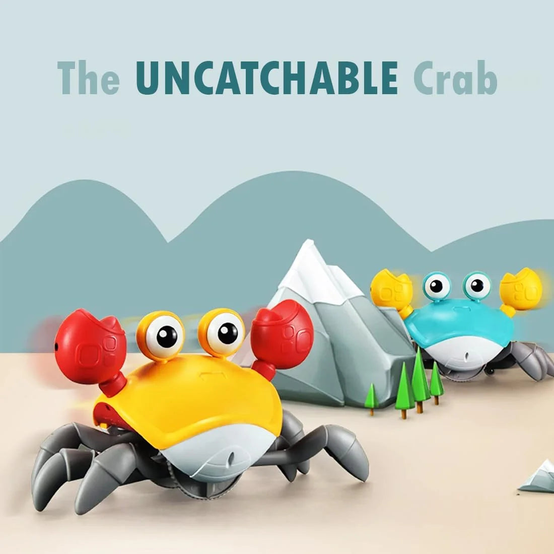 Crawling Crab Toy - Yellow