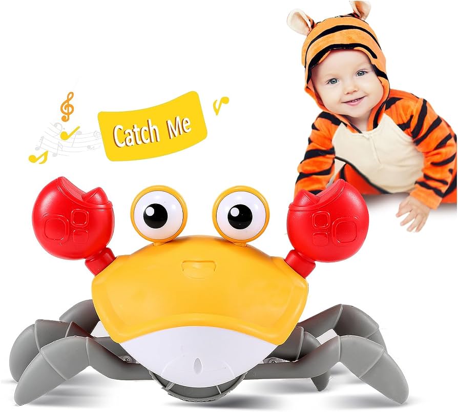 Crawling Crab Toy - Yellow