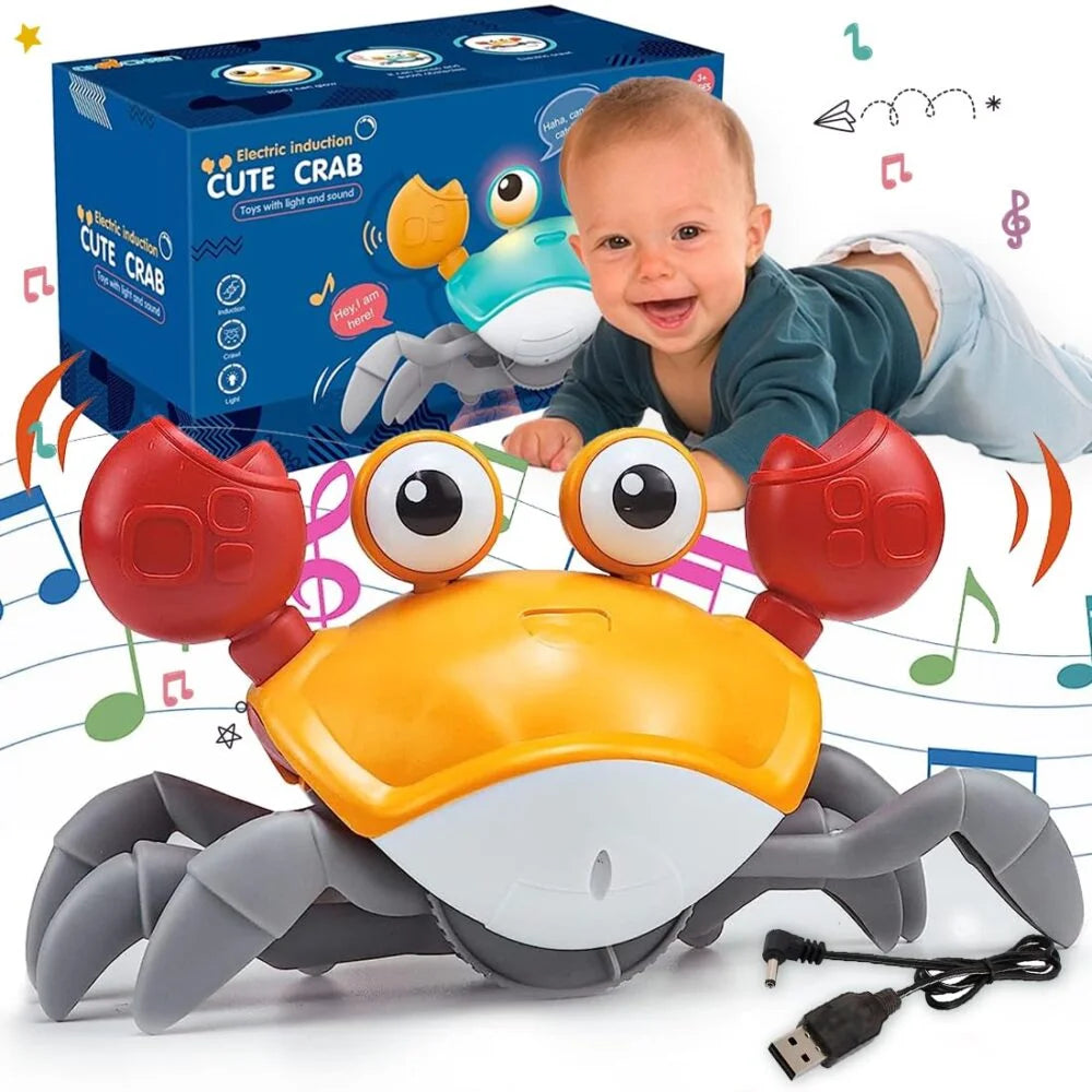 Crawling Crab Toy - Yellow