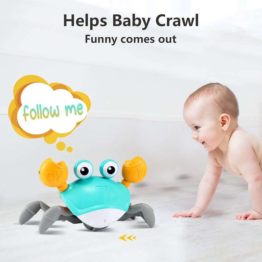 Crawling Crab Toy - Blue