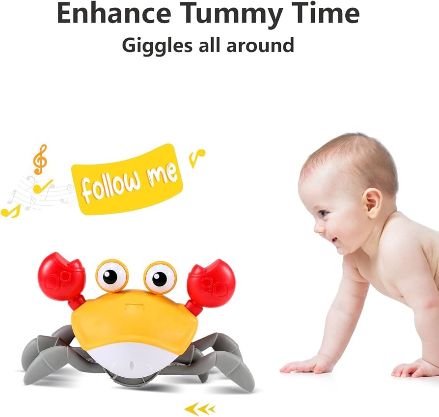 Crawling Crab Toy - Yellow