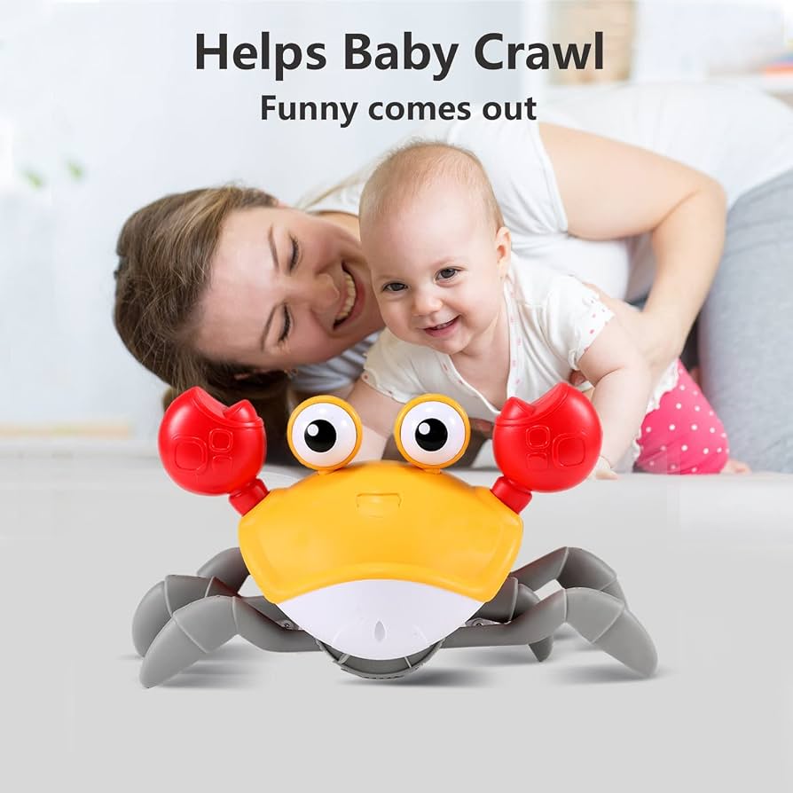 Crawling Crab Toy - Yellow