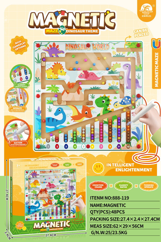 Magnetic Maze - Dinosaur Theme