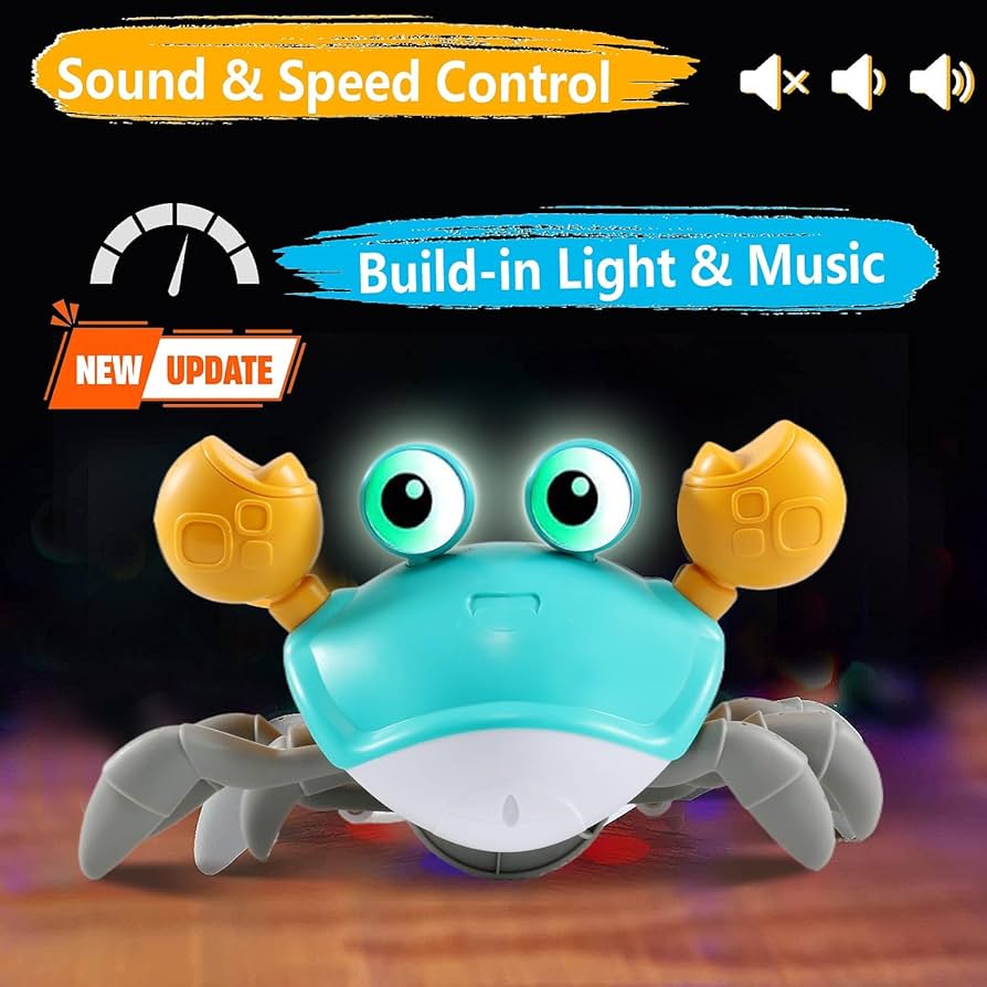Crawling Crab Toy - Blue