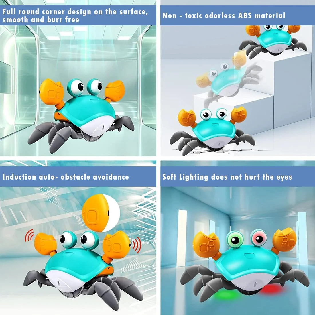 Crawling Crab Toy - Blue